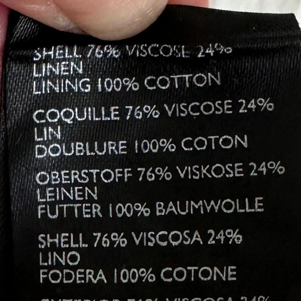 Pilcro/Anthropologie Tie-Dye Linen Blend Mini Skirt Blue Motif XL Boho Beach NWT - Picture 15 of 16